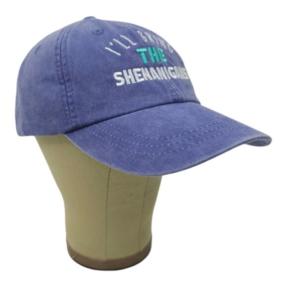 Adams Ill Bring The Shenanigans Leather Tuck Strap Cap Cool Crown Baseball Hat - Picture 3 of 14